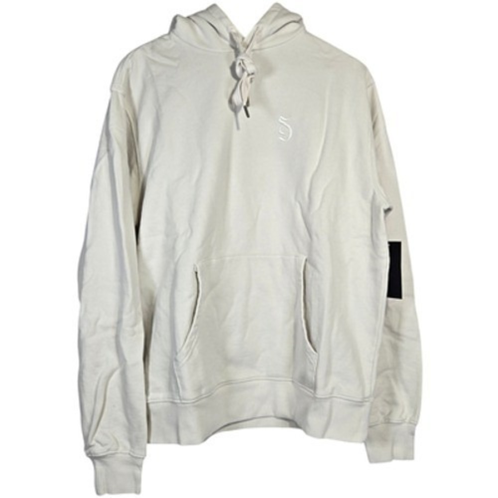 Spiritual Gangster SG Monogram Classic Hoodie Sweatshirt Beige M Made in USA‎